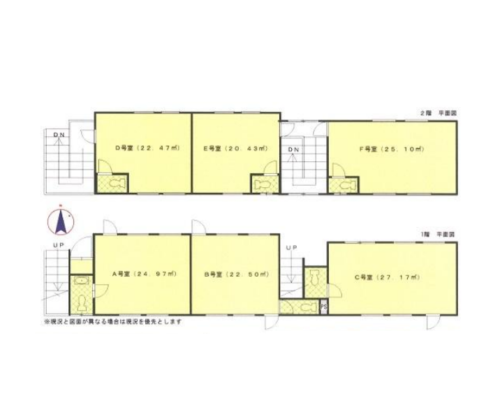 収益2階建全6店舗売ビル